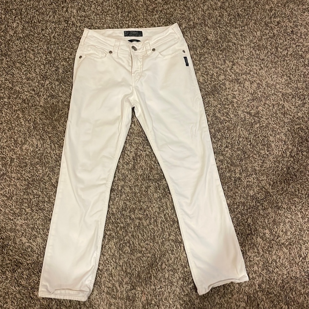 Silver Jeans white